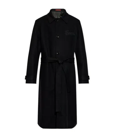 GUCCI GUCCI COLLARED BUTTON-UP COAT