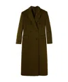 Gucci Green Lightweight Wool Mohair Coat In Brown