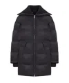 Gucci Padded Bomber Jacket With Gabardine Trim In Black