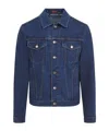 Gucci Denim Jacket Casual Jackets And Parka Blue In Blue