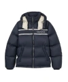 Gucci Navy Blue Polyester Down Jacket In Black