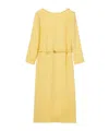 Gucci Long-sleeved Dress In Yellow