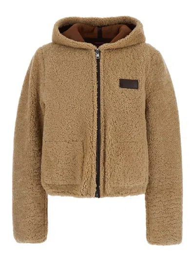 GUCCI GUCCI REVERSIBLE SHEARLING BOMBER JACKET