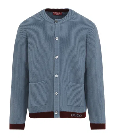 GUCCI GUCCI BUTTON-UP KNIT CARDIGAN