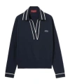 Gucci Striped Intarsia-knit Silk And Cotton-blend Sweater In Black