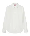 Gucci Long-sleeved Stretch Poplin Shirt In White