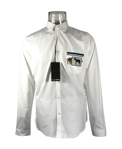 Gucci Long-sleeved Shirt In White
