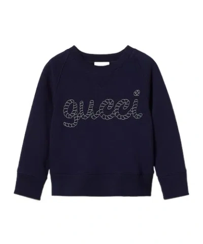 Gucci Long-sleeved Sweater In Black