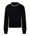 Gucci Long-sleeved Sweater In Black