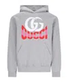 Gucci Cotton Jersey Hooded Sweatshirt In Gray