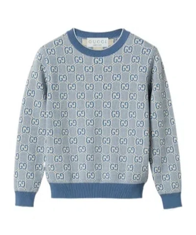 Gucci Long-sleeved Sweater In Gray