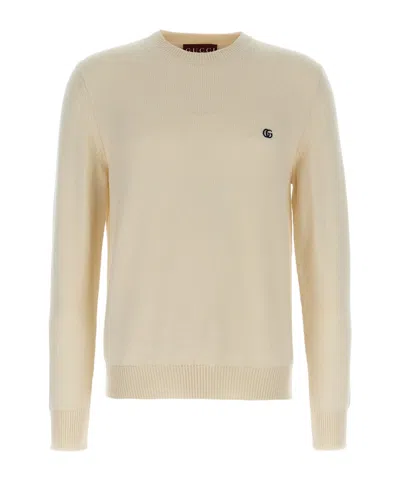 Gucci Long-sleeved Sweater In Nude