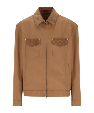 GUCCI GUCCI LONG SLEEVED ZIP-UP JACKET