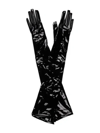 Pre-owned Gucci Long Sleeves Gloves  W/tags In Black