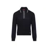 Gucci Long Sleeves Wool Polo Collar Sweater In Black