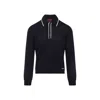 Gucci Long Sleeves Wool Polo Collar Sweater In Black