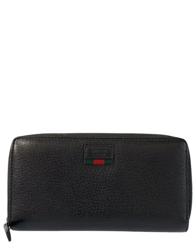 Gucci Long Wallet (authentic Pre-loved) In Black