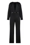 Gucci One-piece Belt Detail Jumpsuit In Black