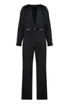Gucci One-piece Belt Detail Jumpsuit In Black