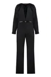 Gucci Viscose Jumpsuit With Belt In Black