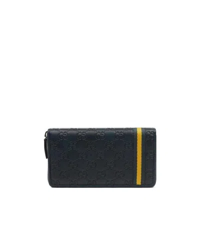 Gucci Long Zipper Purse In Black