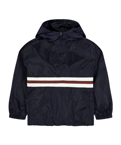 Gucci Longsleeve Hooded Jacket In Black