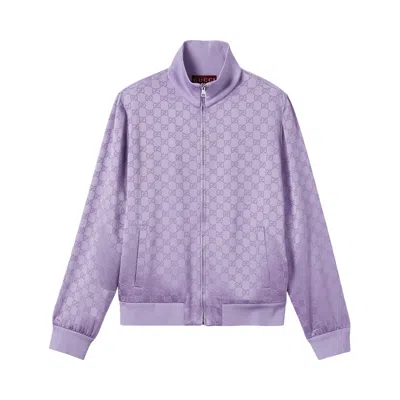 Pre-owned Gucci Long-sleeve Zip Jacket 'wisteria Lilac' | Purple | Women's Size S