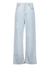Gucci Light-blue Denim Jeans In Blue