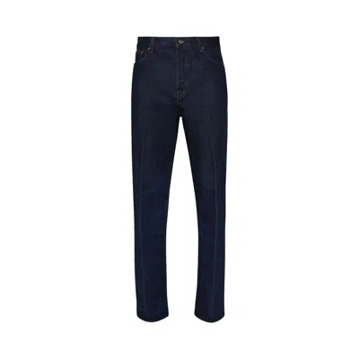 Pre-owned Gucci Loose Fit Jeans 'dark Blue'