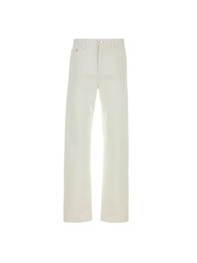 Gucci Denim Jeans Mid Rise Belt Loops In Neutral