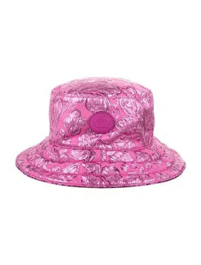 Pre-owned Gucci 'love Parade' Lamé Jacquard Reversible Bucket Hat W/tags W/tags In Pink