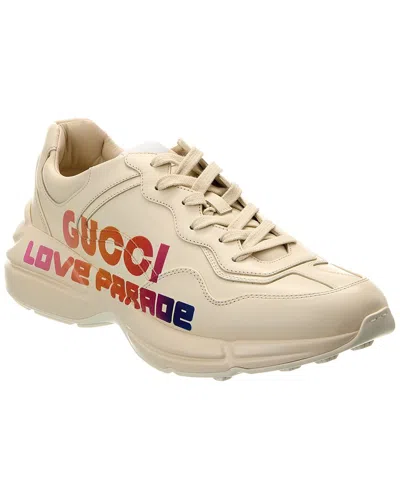 Gucci Love Parade Leather Sneaker In White