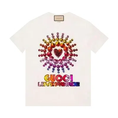 Pre-owned Gucci Love Parade Oversized T-shirt 'white' | Women's Size Xs