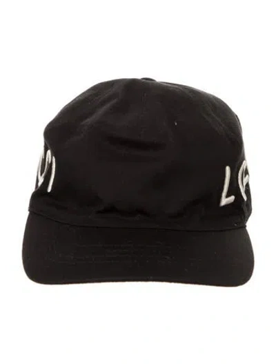 Pre-owned Gucci Loved Baseball Cap In Black