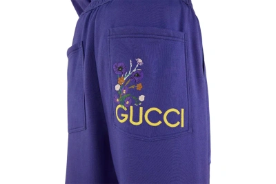 Pre-owned Gucci Lovelight Jogging Pants Purple