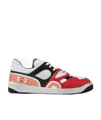 Gucci Low Lace-up Casual Shoes In Red
