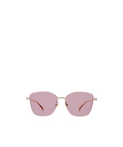 Gucci Low Nose Bridge Fit Butterfly Sunglasses In Pink
