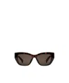 Gucci Low Nose Bridge Fit Cat-eye Sunglasses In Brown