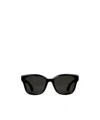 Gucci Low Nose Bridge Fit Square Sunglasses In Black
