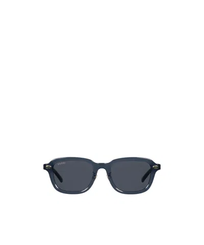 Gucci Low Nose Bridge Fit Sunglasses In Blue