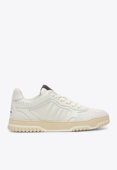 Gucci Low Re-web Sneakers In White