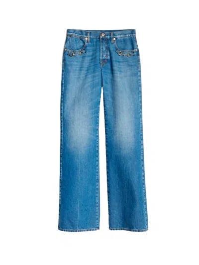 Gucci Low Rise Jeans In Blue