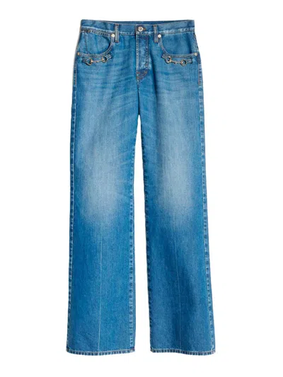 Gucci Low Rise Jeans In Blue