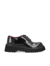 Gucci Web Lace-up Shoes In Black/vrv