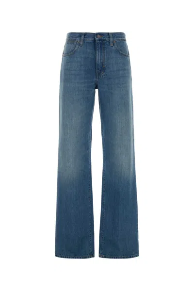 Gucci Low Straight Jeans In Blue