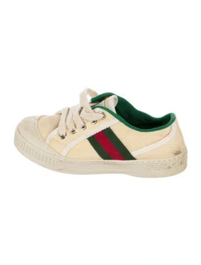 Pre-owned Gucci Babies' Low Top Casual Sneakers In Neutral