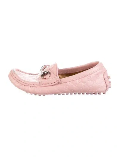 Pre-owned Gucci Kids' Low Top Loafers In Pink