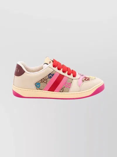 GUCCI LOW-TOP SNEAKERS CONTRAST SOLE