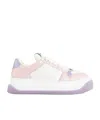Gucci Low Top Round Toe Sneakers In White