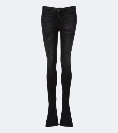 Gucci Low-rise Skinny Jeans In Red